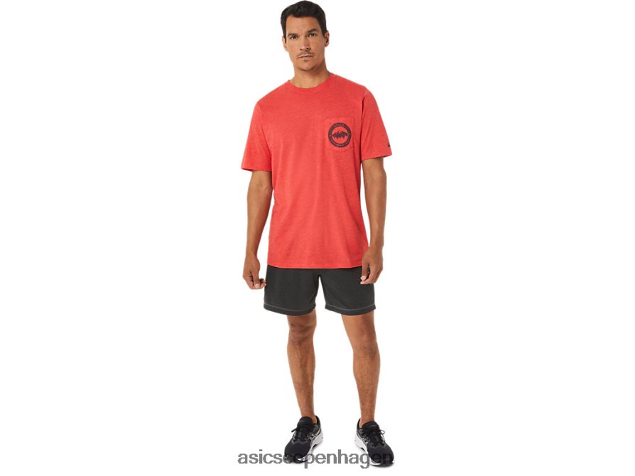 Asics 1977 bjerg tee klassisk rød lyng Z206F6890