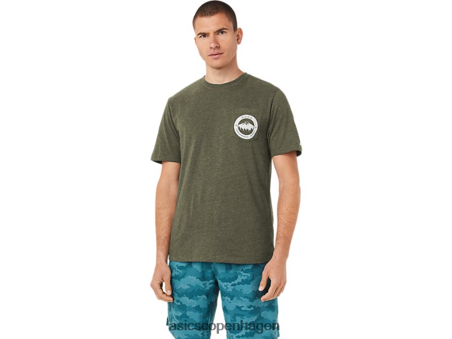 Asics 1977 bjerg tee oliven lærred Z206F61080