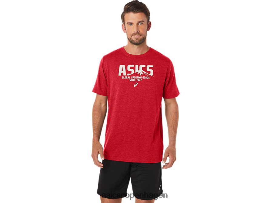 Asics 1977 mtn tee klassisk rød lyng Z206F621