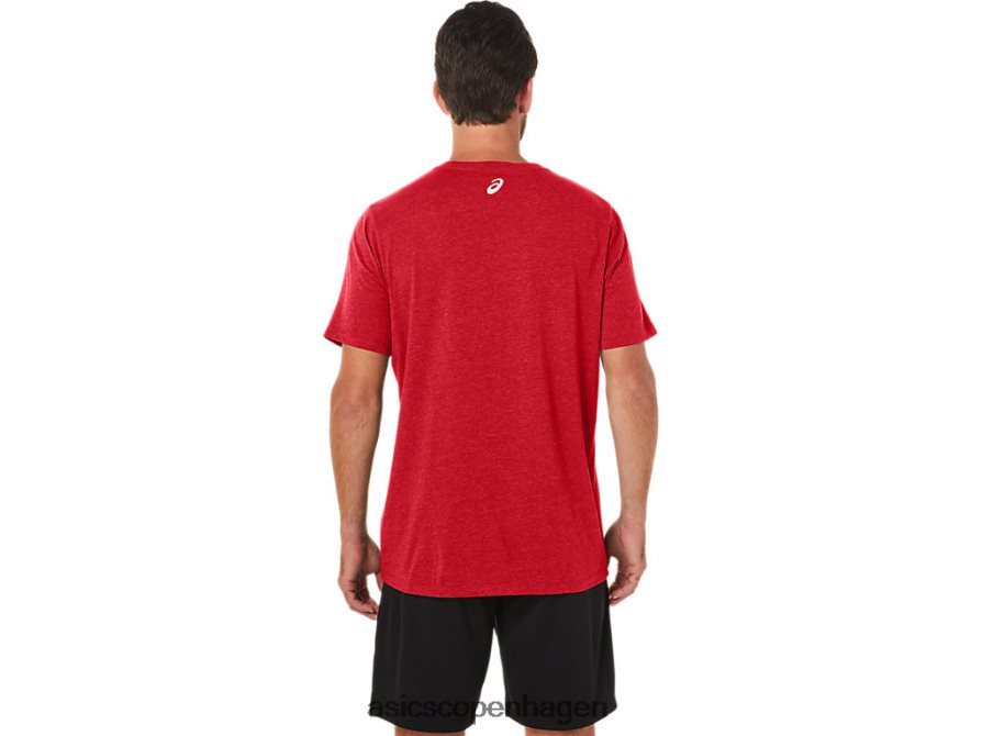 Asics 1977 mtn tee klassisk rød lyng Z206F621