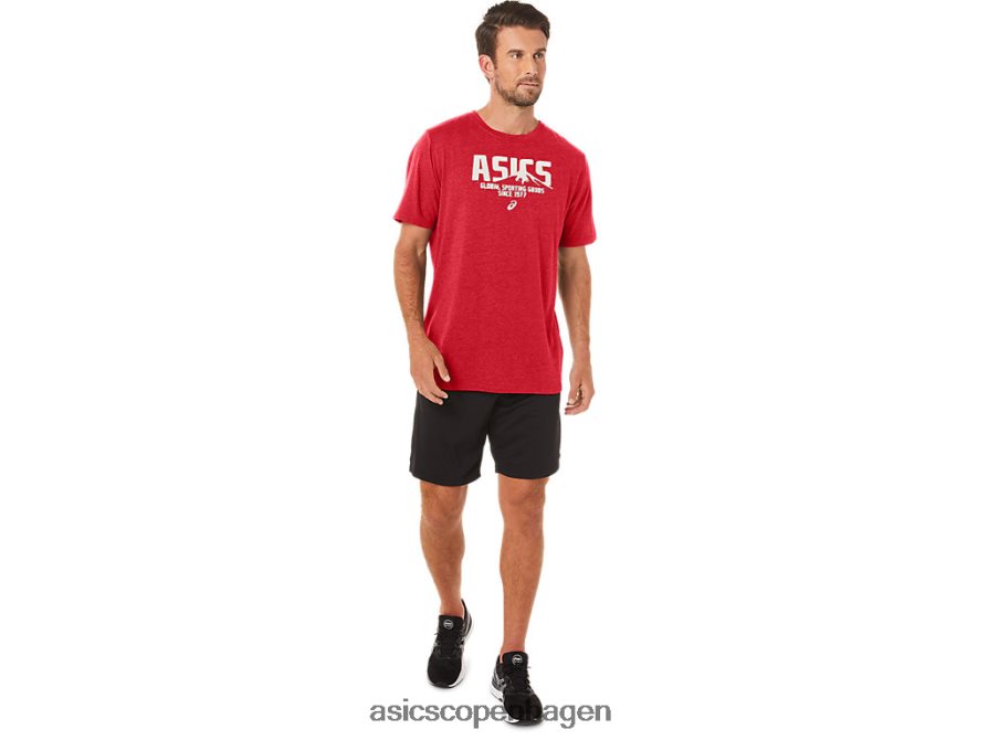 Asics 1977 mtn tee klassisk rød lyng Z206F621