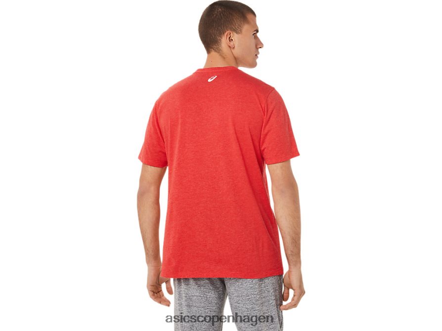 Asics 1977 sportstøj t-shirt klassisk rød lyng Z206F6781