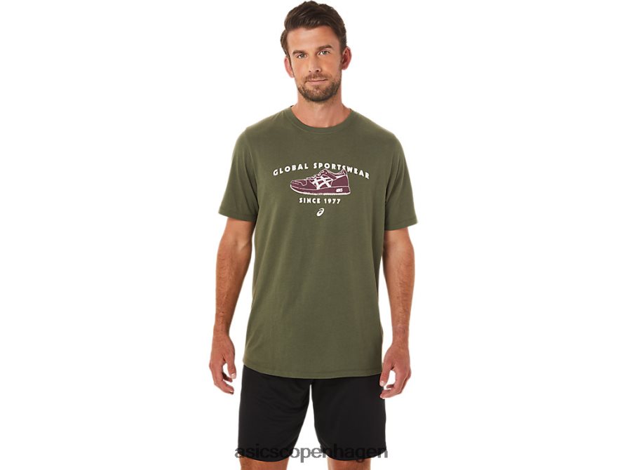 Asics 1977 sportstøj t-shirt oliven lærred Z206F61654