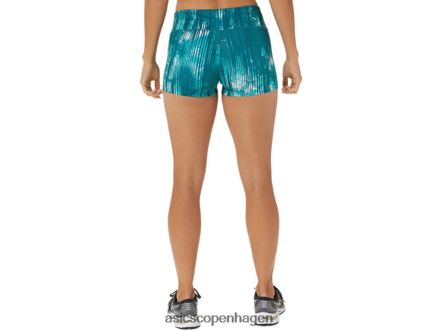 Asics 2 i tog kort perf tie dye fløjl fyrretræ print Z206F63083