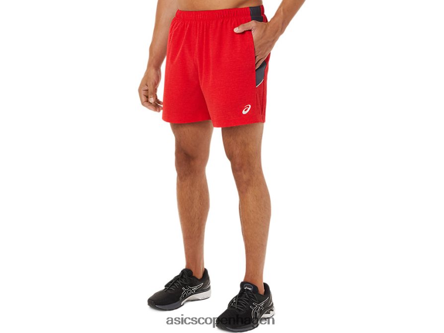 Asics 5in pr lyte kort elektrisk rød lyng/grå Z206F61824