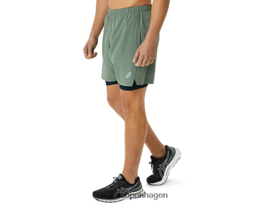 Asics 7 i 2 i 1 kort lav grøn lyng/fransk blå Z206F61352