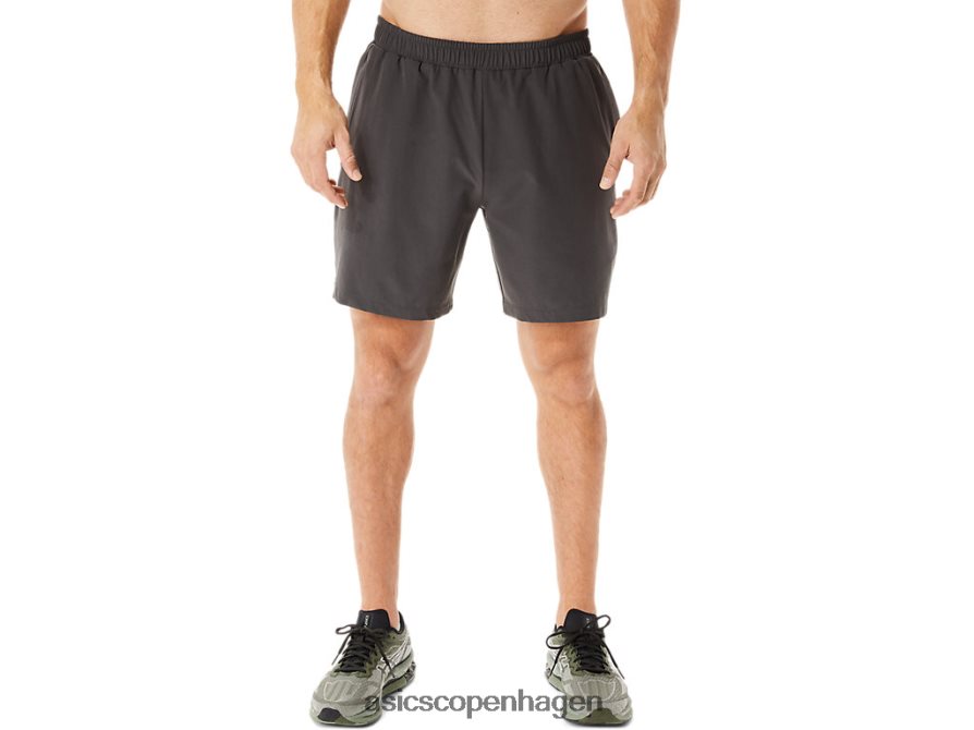 Asics 7 i vævet kort obsidian grå Z206F6953