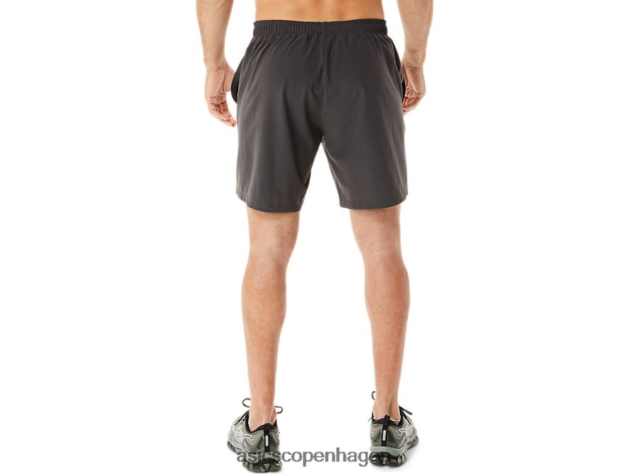 Asics 7 i vævet kort obsidian grå Z206F6953