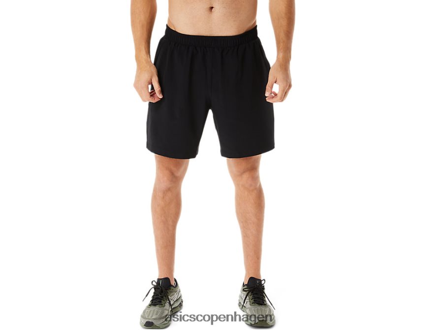 Asics 7 i vævet kort ydeevne sort Z206F6967