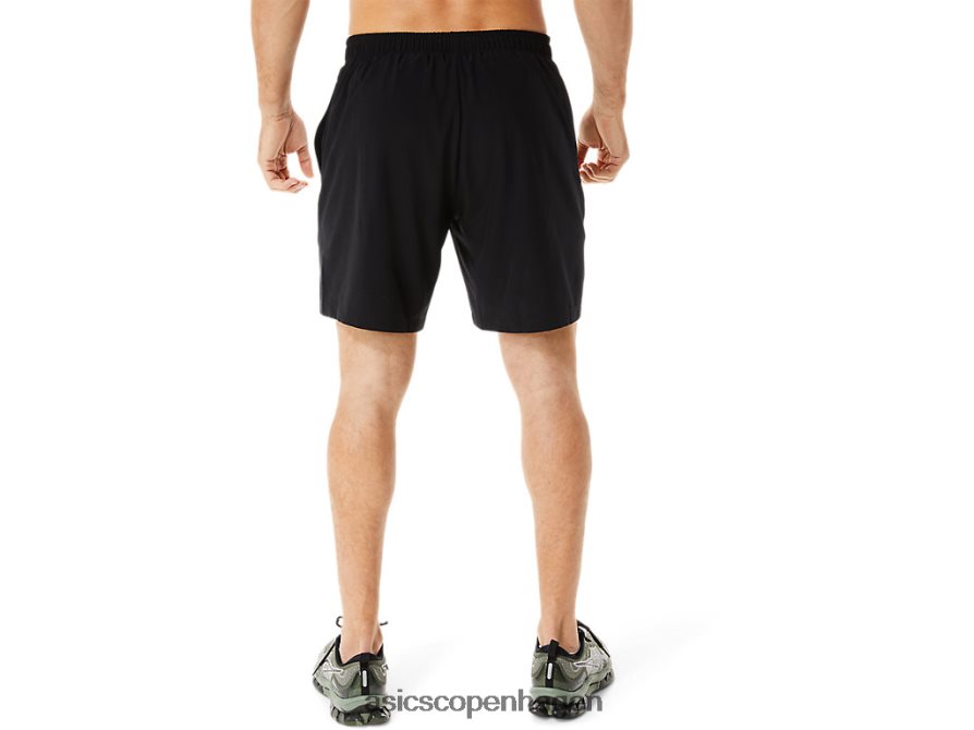 Asics 7 i vævet kort ydeevne sort Z206F6967