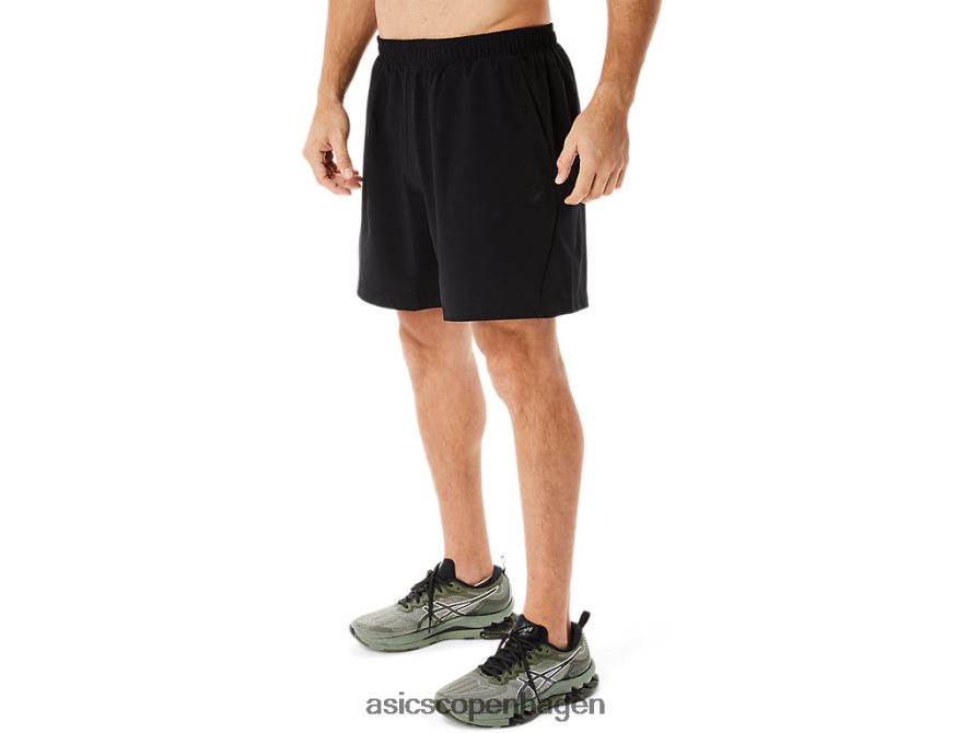 Asics 7 i vævet kort ydeevne sort Z206F6967