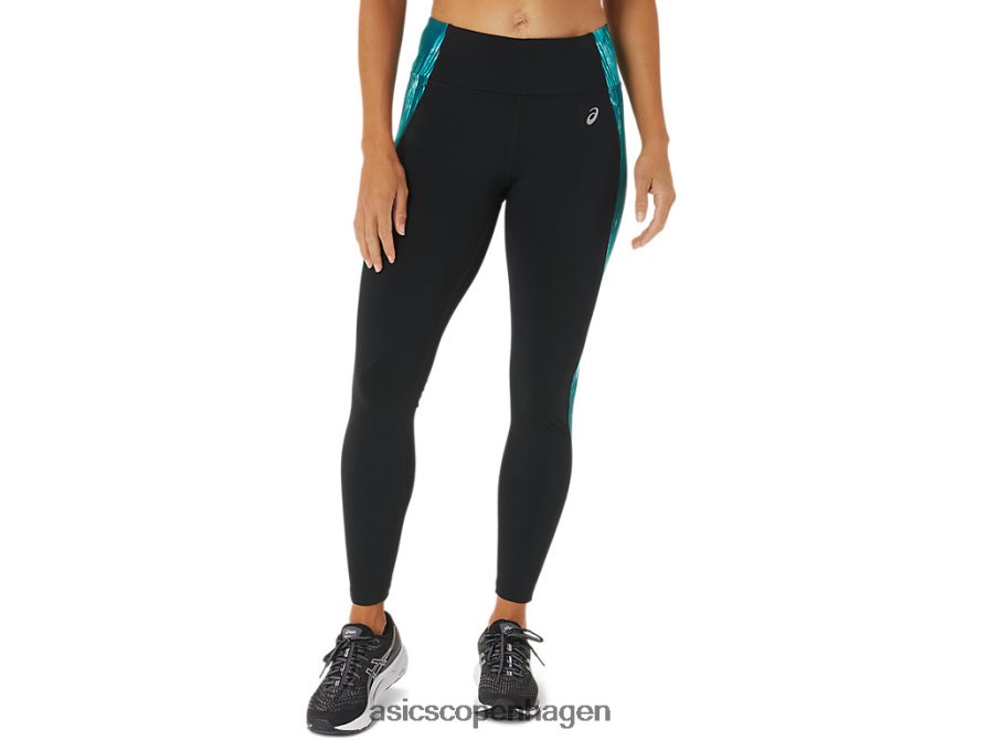 Asics 7/8 præstationstæt sort/tie dye fløjlsfyr Z206F63081