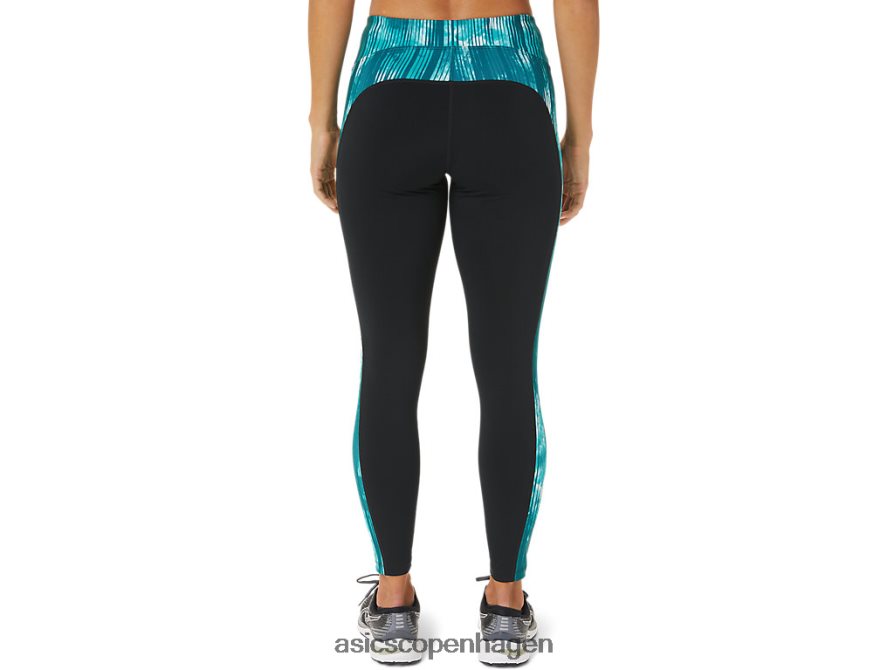Asics 7/8 præstationstæt sort/tie dye fløjlsfyr Z206F63081