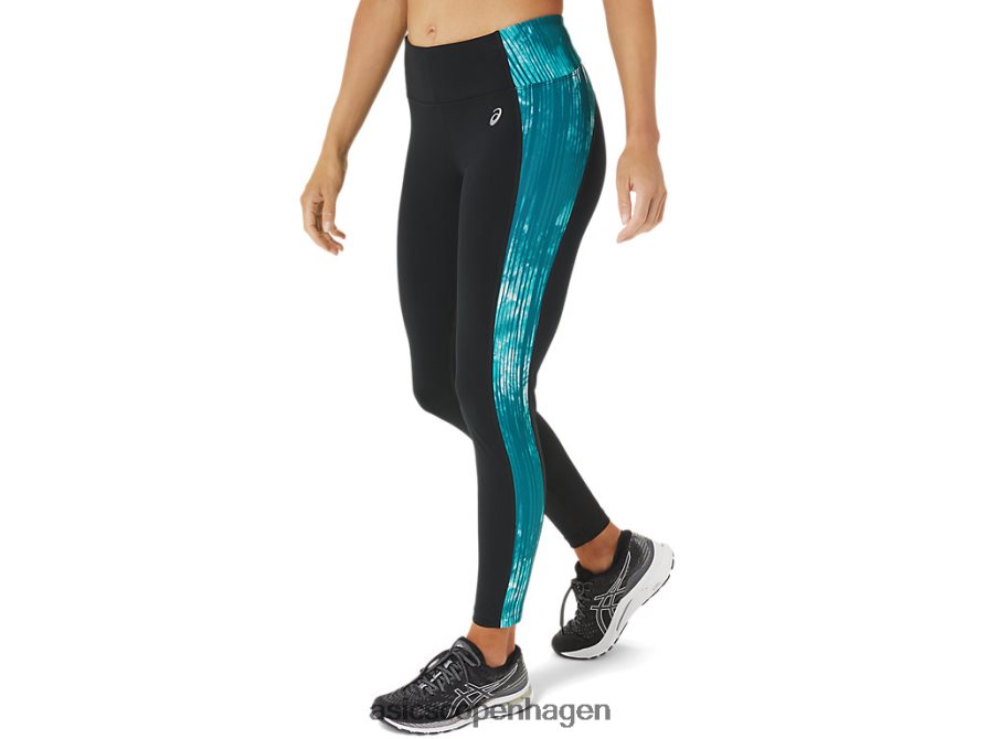 Asics 7/8 præstationstæt sort/tie dye fløjlsfyr Z206F63081