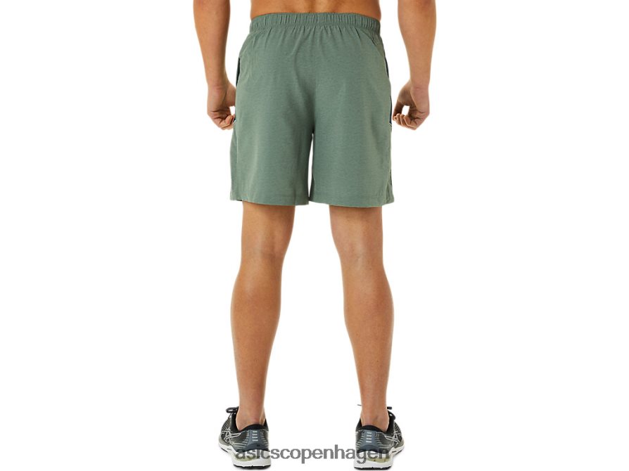 Asics 7in pr lyte kort lavgrøn print/fransk blå Z206F61362