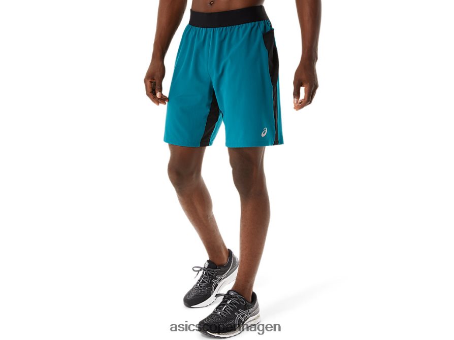 Asics 9 tommers mixer kort fløjlsfyr/performance sort Z206F61052