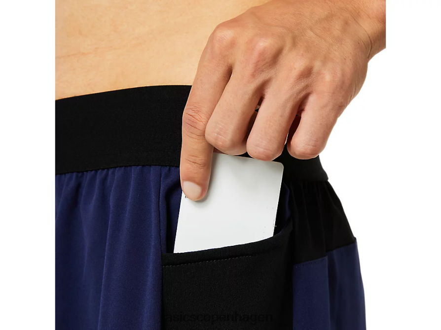 Asics 9 tommers mixer kort peacoat/performance sort Z206F61763