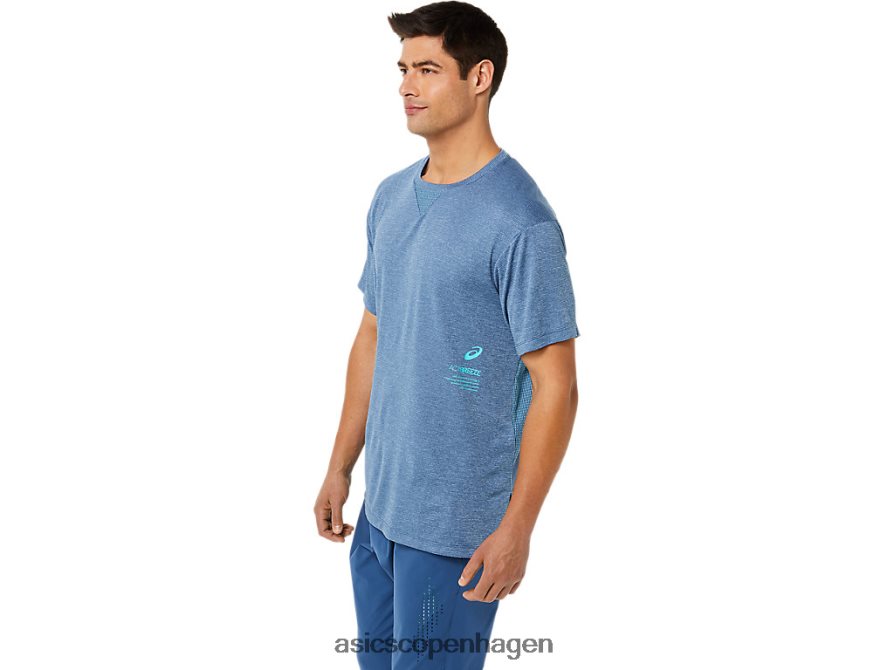 Asics actibreeze jacquard kortærmet top storhajlyng Z206F61514