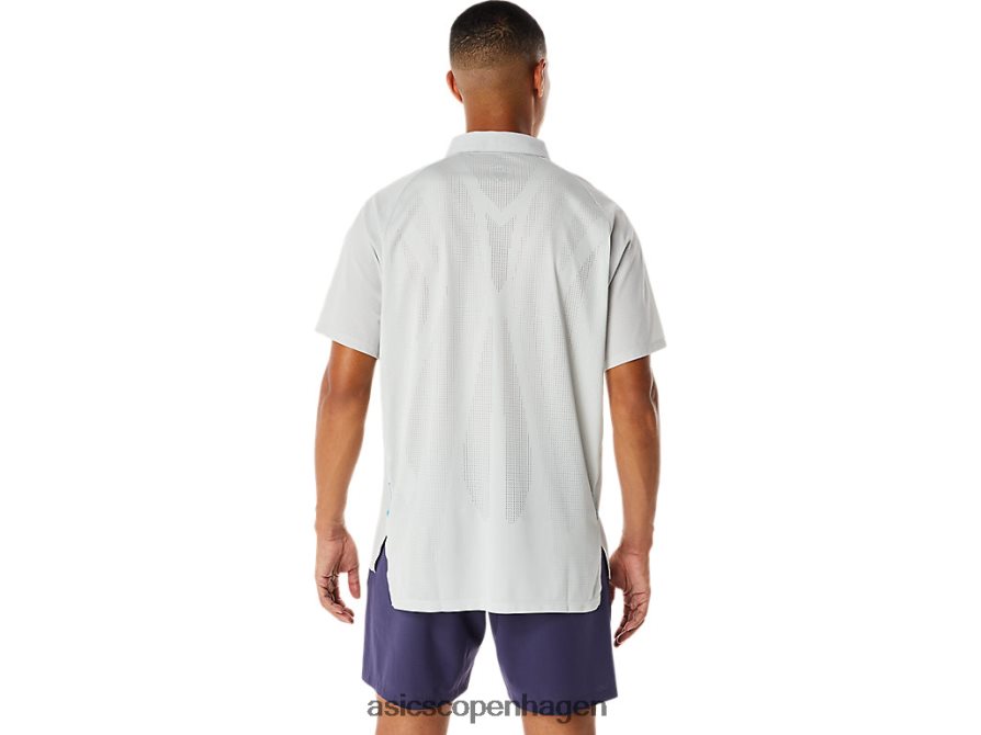 Asics actibreeze jacquard poloshirt gletsjergrå Z206F6275