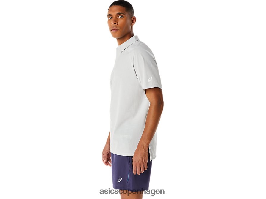 Asics actibreeze jacquard poloshirt gletsjergrå Z206F6275