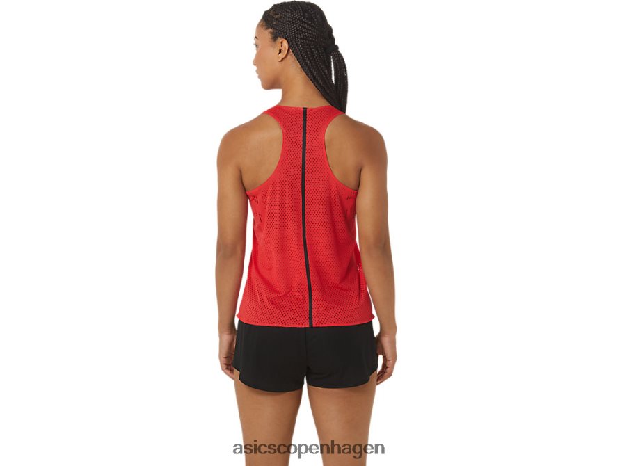 Asics actibreeze jacquard singlet elektrisk rød Z206F62341