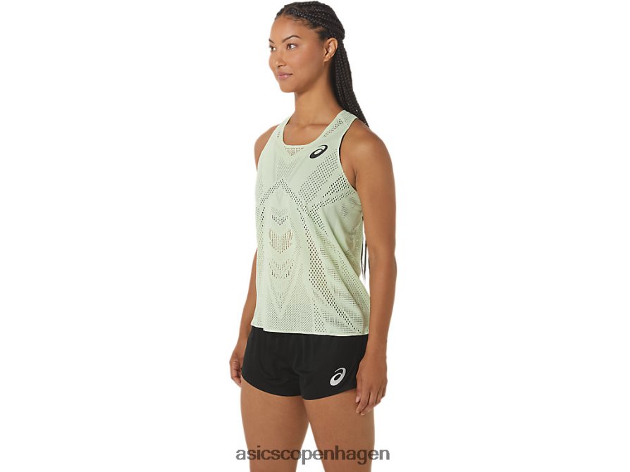 Asics actibreeze jacquard singlet hviske grøn Z206F62226