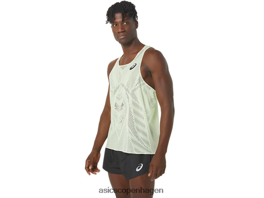 Asics actibreeze jacquard singlet hviske grøn Z206F6280