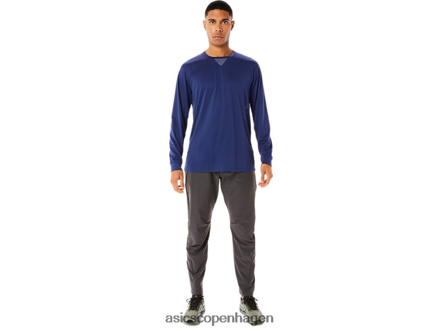 Asics actibreeze kølende jacquard langærmet top dybe hav Z206F6992