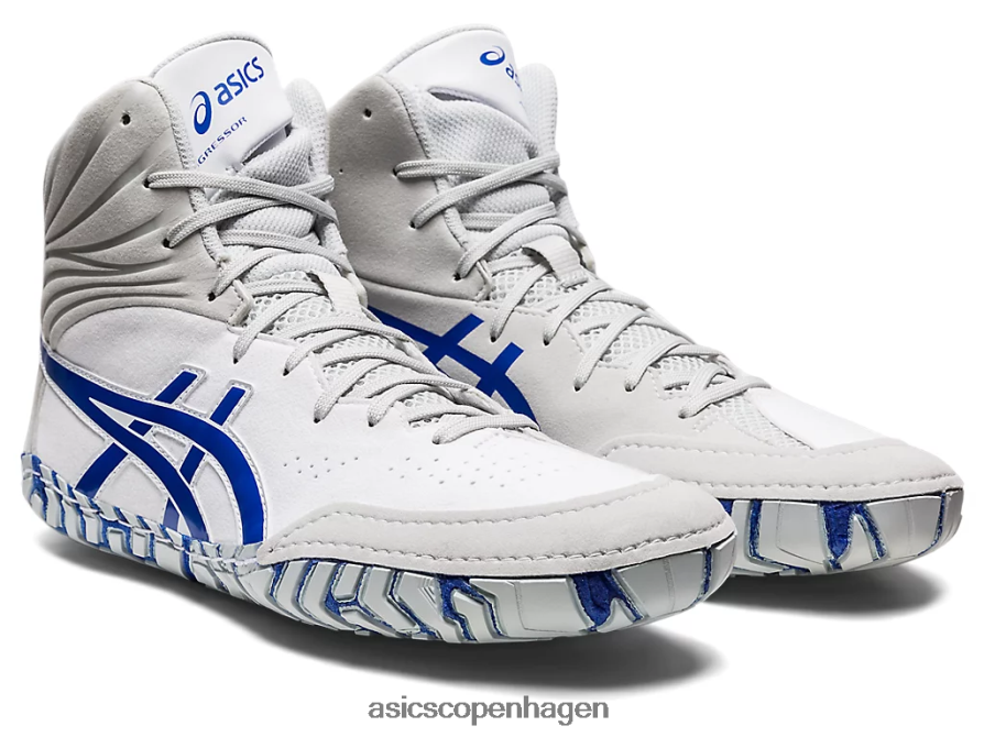 Asics angriber 5 hvid/lapis lazuli blå Z206F61096