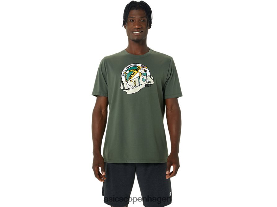 Asics arv 1977 t-shirt oliven lærred Z206F6875