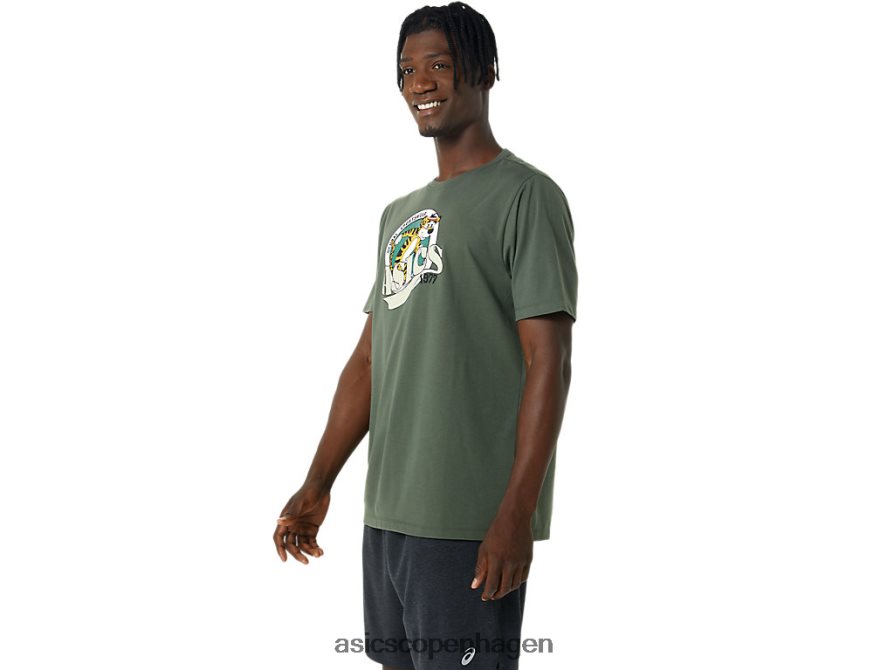 Asics arv 1977 t-shirt oliven lærred Z206F6875