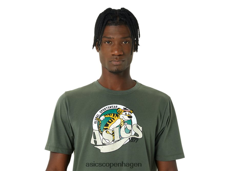 Asics arv 1977 t-shirt oliven lærred Z206F6875