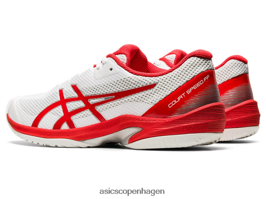 Asics banehastighed ff hvid/ildrød Z206F64102