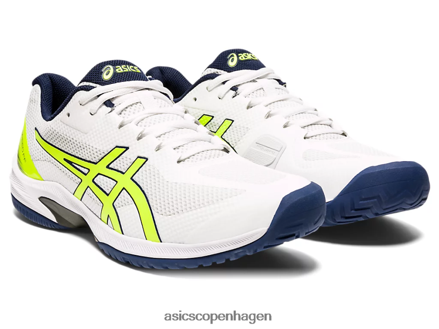 Asics banehastighed ff hvid/sikkerhedsgul Z206F62054