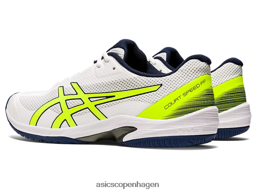 Asics banehastighed ff hvid/sikkerhedsgul Z206F62054