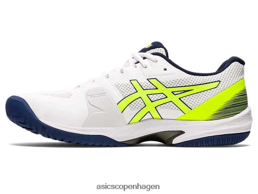 Asics banehastighed ff hvid/sikkerhedsgul Z206F62054