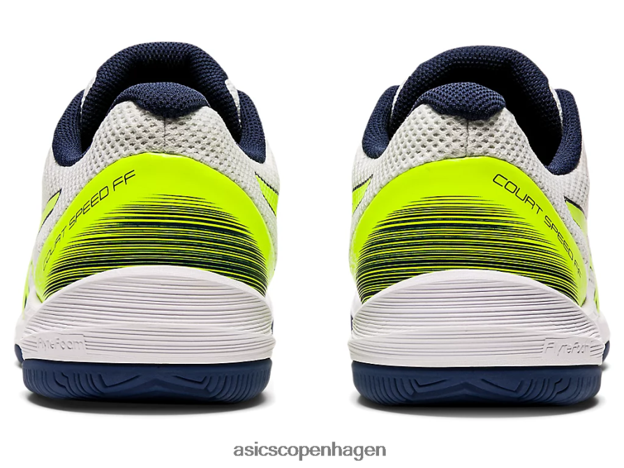 Asics banehastighed ff hvid/sikkerhedsgul Z206F62054
