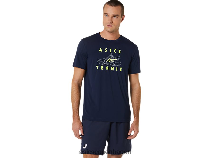Asics banesko grafisk t-shirt midnat Z206F6520
