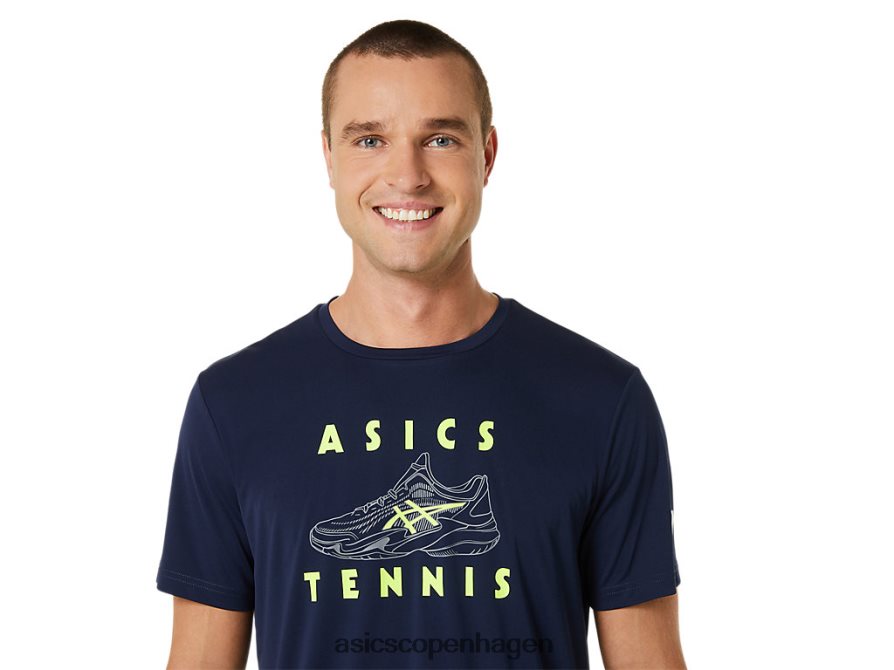 Asics banesko grafisk t-shirt midnat Z206F6520