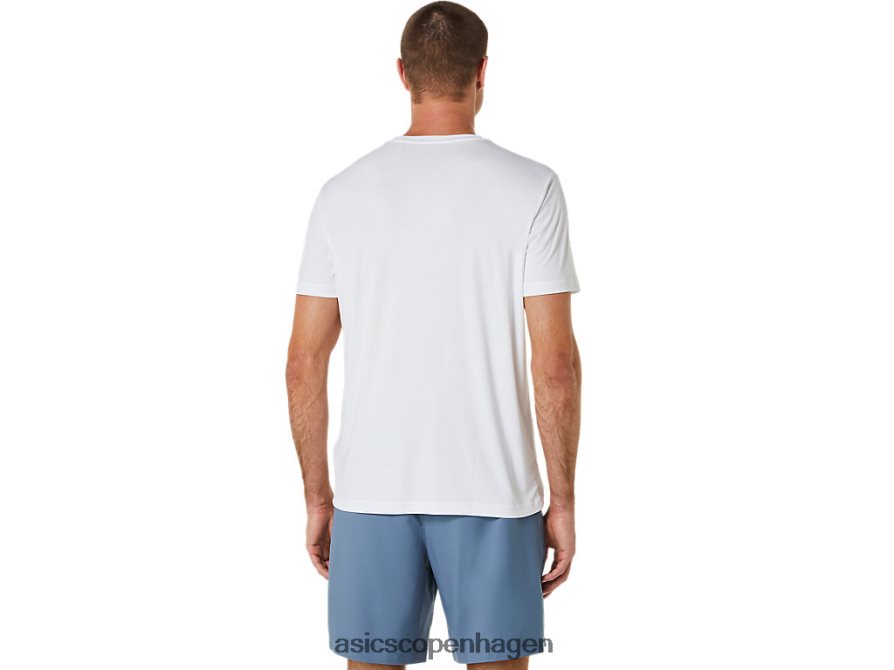 Asics banesko grafisk t-shirt strålende hvid Z206F6534