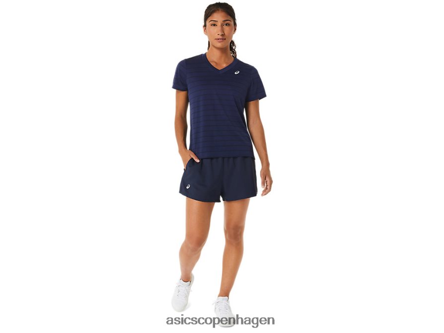 Asics banestribet kortærmet top midnat Z206F62550