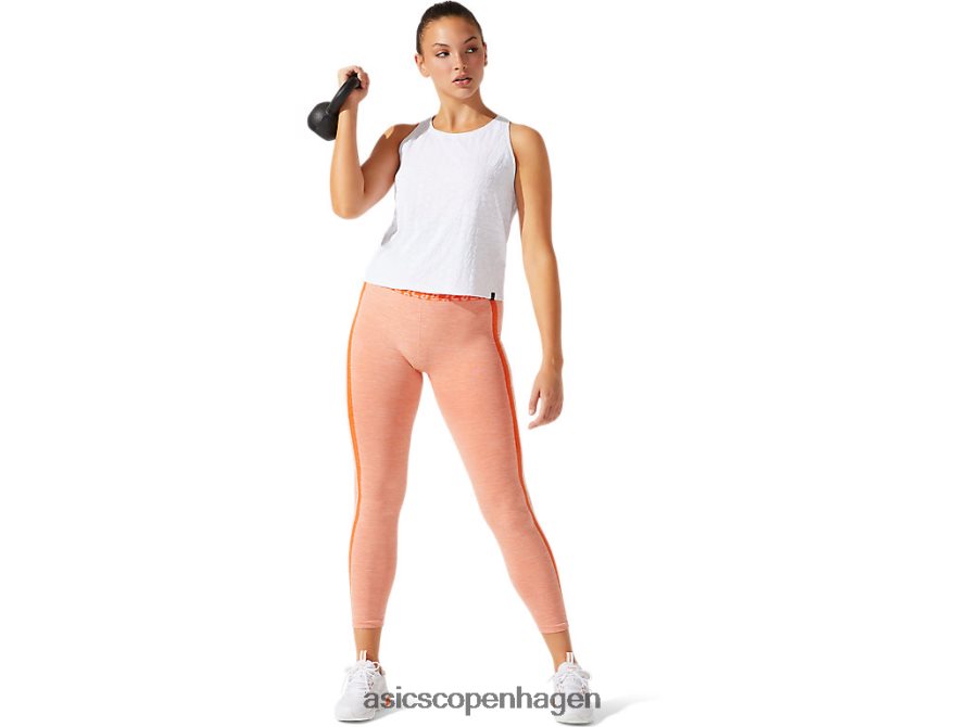 Asics beskåret logo jacquard tank strålende hvid Z206F63966