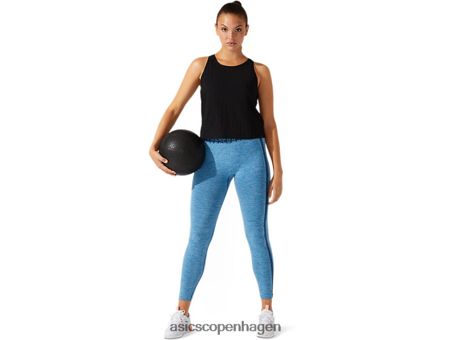 Asics beskåret logo jacquard tank ydeevne sort Z206F63965