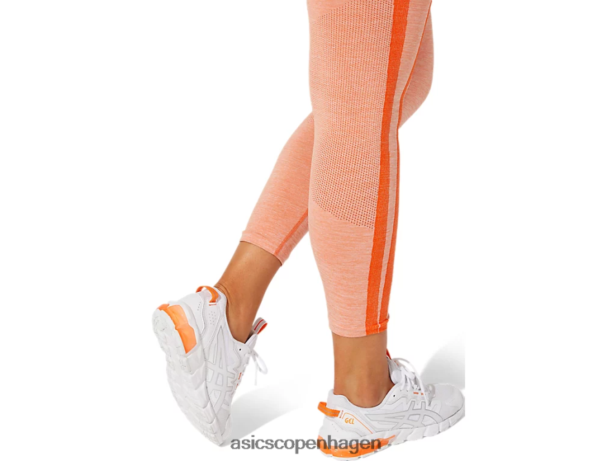 Asics beskåret logo sømløs stram morgenfrue appelsin/solfersken Z206F63940