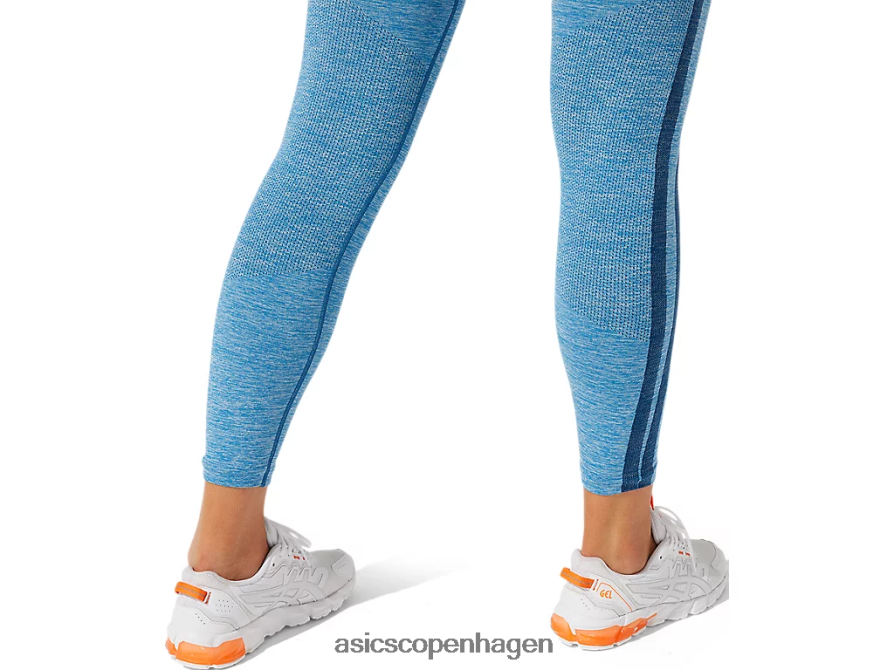 Asics beskåret logo sømløs stram reborn blå/mako blå Z206F63947