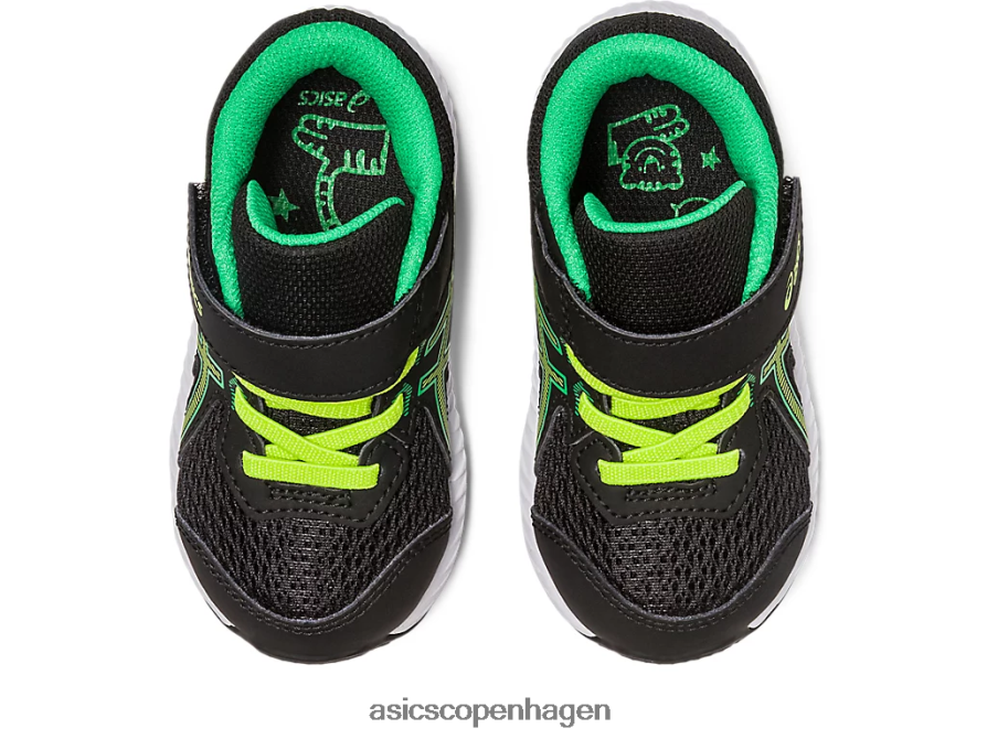 Asics bestride 8 småbørnsstørrelse sort/limeskal Z206F64316