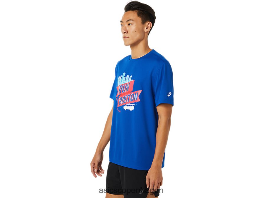 Asics bos ready-set kortærmet ii blå Z206F61698