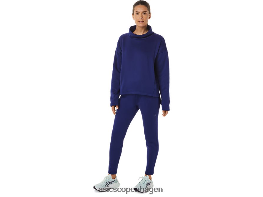 Asics børstet strik pullover dykke blå Z206F62899