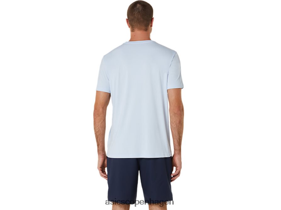Asics court gs grafisk t-shirt blød himmel Z206F6474