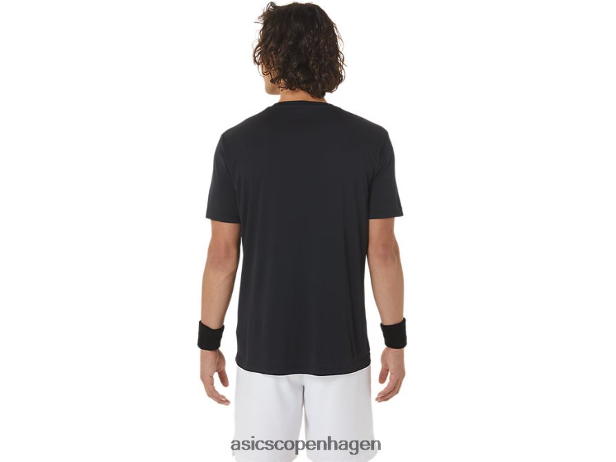 Asics court gs grafisk t-shirt ydeevne sort Z206F6450